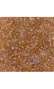 Miyuki delica Perlen 11/0 - Sparkeling lined golden peach mix - DB-987